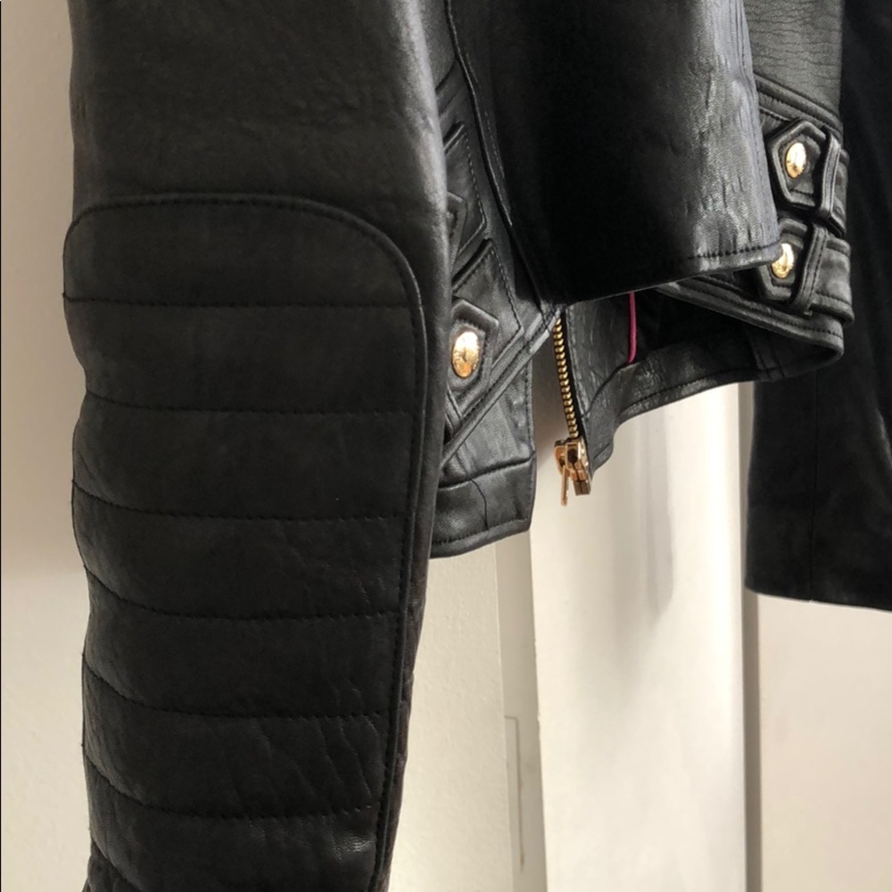 Juicy Couture genuine lamb leather jacket - Picture 7 of 8